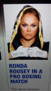Foto em artigo que, agora, diz que Ronda não irá estrear no boxe profissional